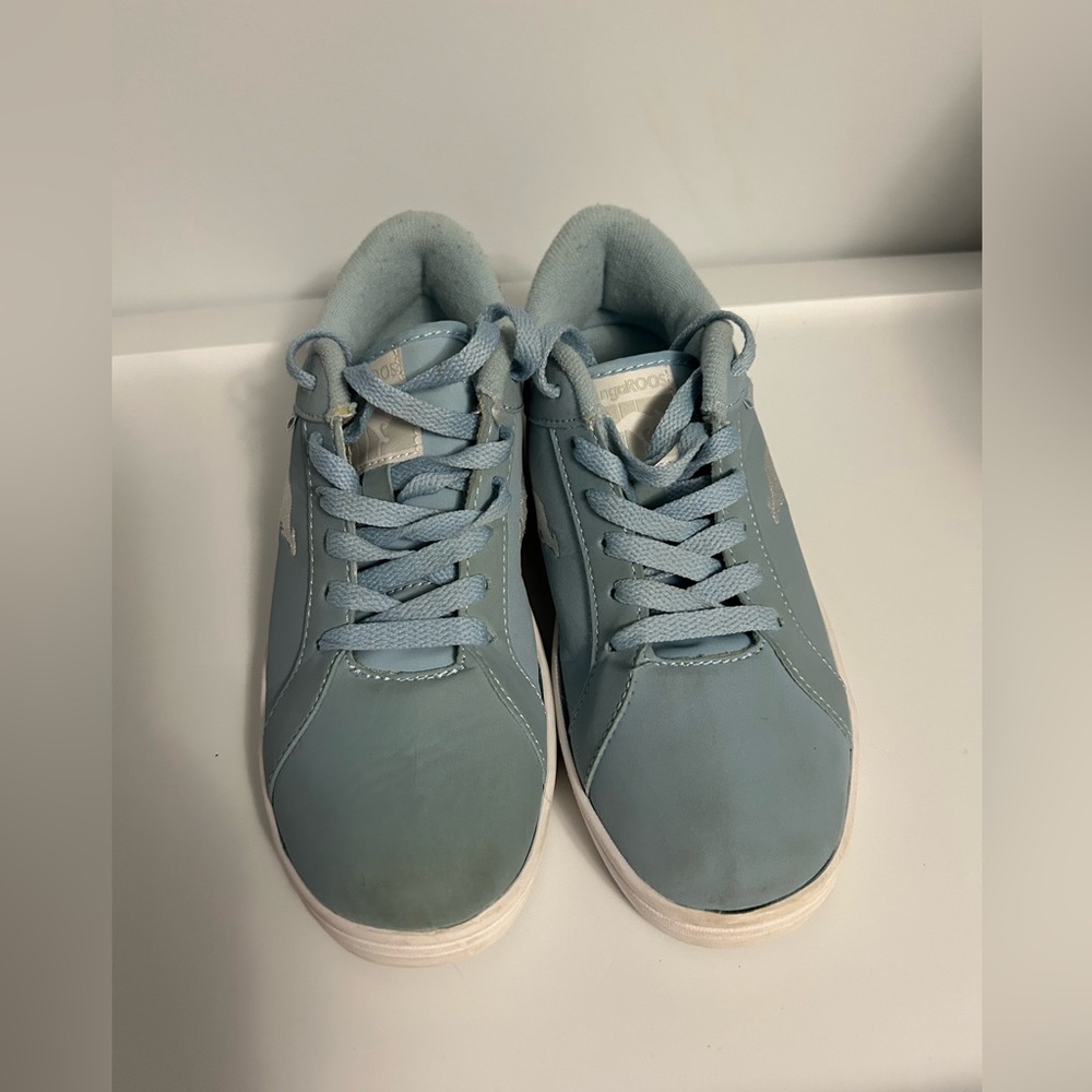 kangaROOS Light Blue Low-Top Sneakers with White Logo